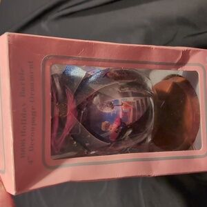 1998 Barbie Pink and Black Ornament